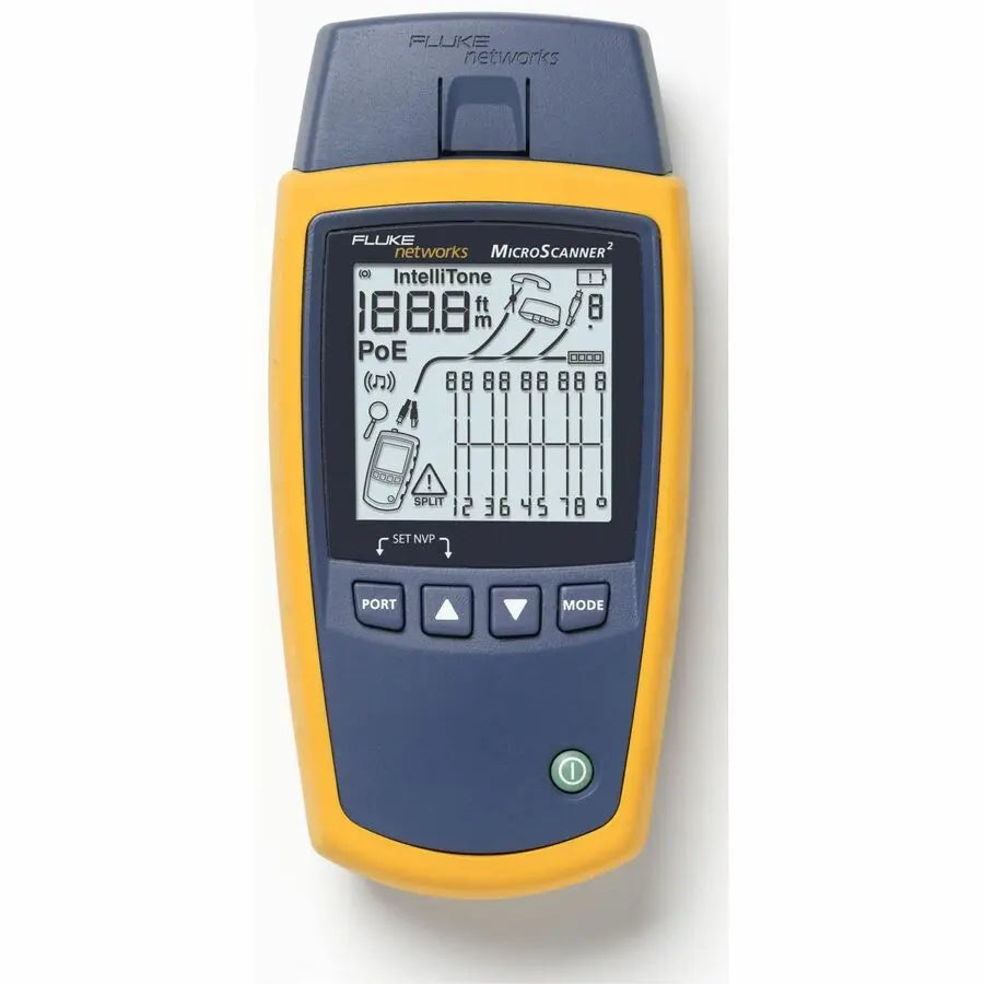 Fluke Networks MicroScanner2 Cable Verifier MS2-100 for Voice, Data, and Video Testing
