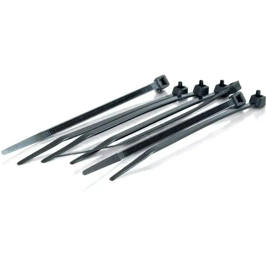 C2G 7.5-inch Black Cable Ties - Pack of 100 for Cable Management and Organization by Legrand Group