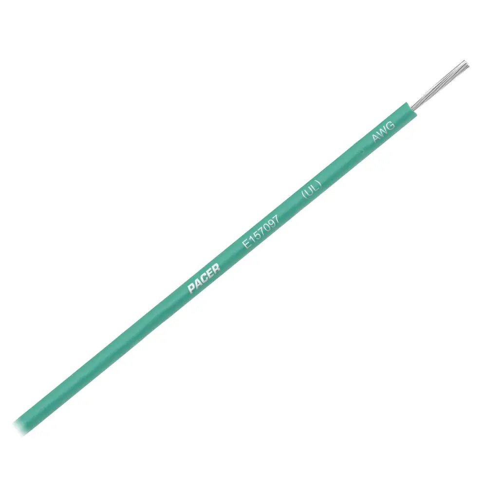 Pacer Green 12 AWG Primary Marine Wire - 25 Feet, Flexible Tinned Copper with PVC Insulation