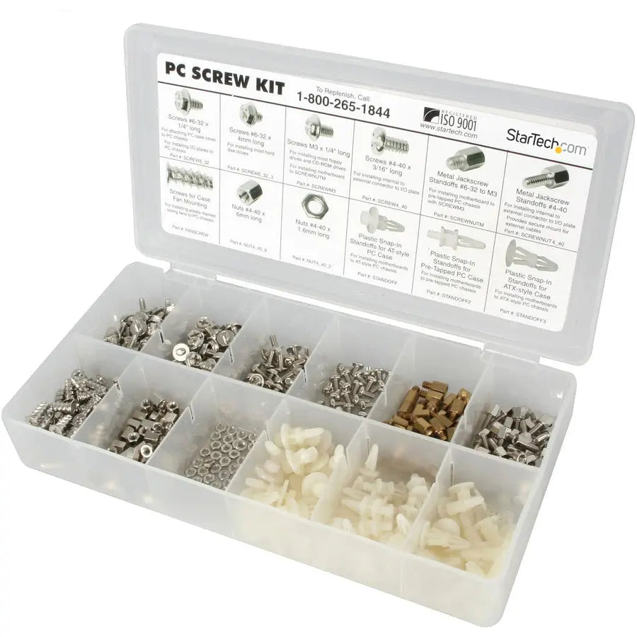 StarTech.com PC Screw Kit - Screw Nuts and Standoffs for Computer Assembly and Maintenance