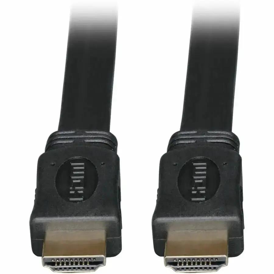 Eaton Tripp Lite Series High-Speed HDMI Flat Cable, 3 ft. UHD 4K Digital Video with Audio (M/M), Black by Eaton Corporation