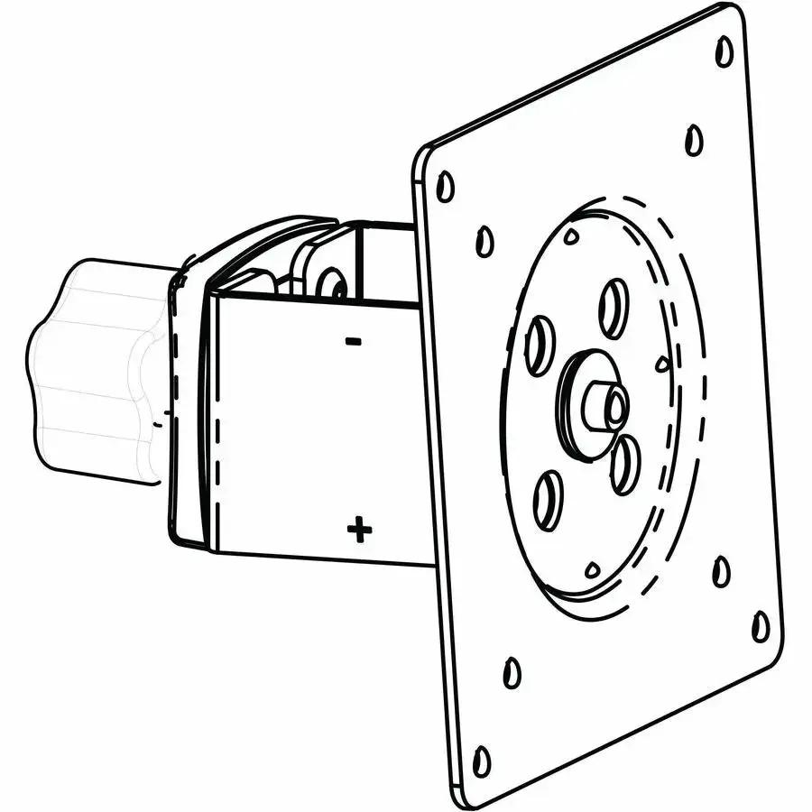 Ergotron DS100 Sliding Display Bracket - Steel Mounting Solution for 75x75 VESA Monitors by Ergotron, Inc