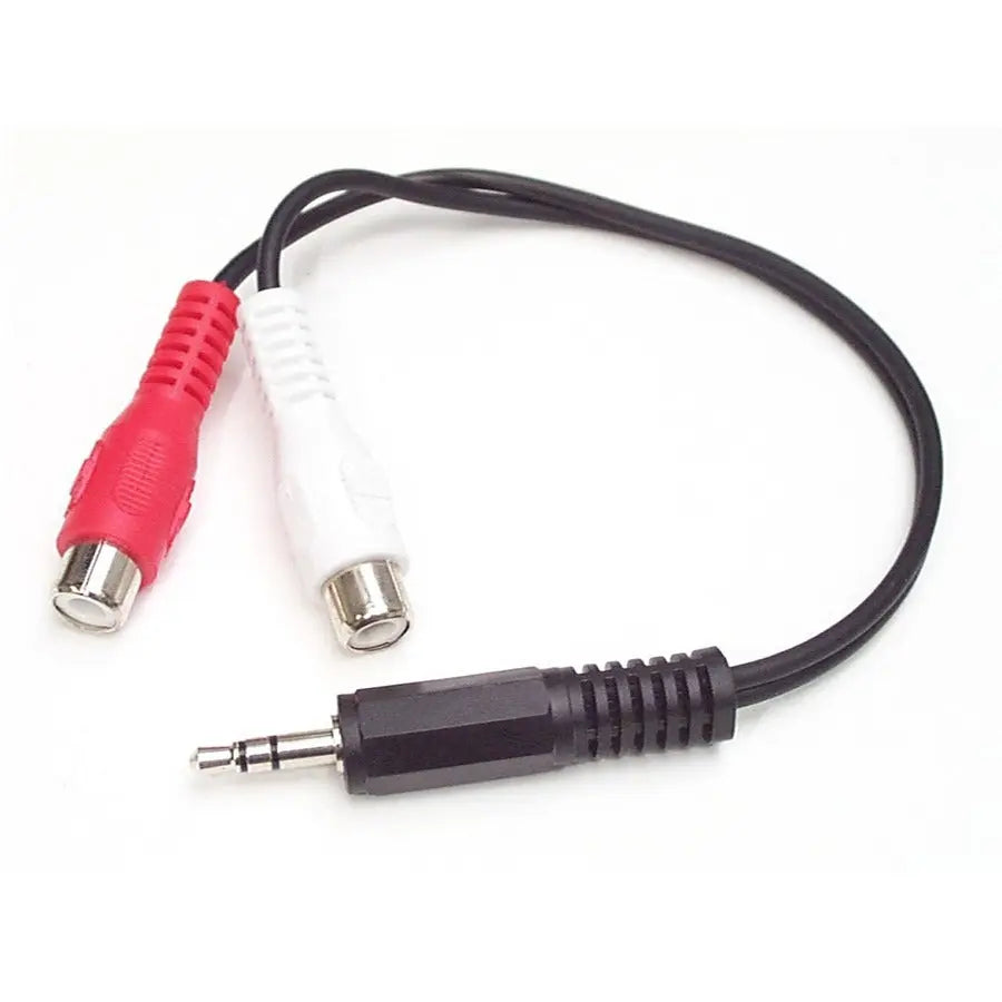 StarTech.com MUMFRCA 6-inch Stereo Audio Cable - 3.5mm Male to RCA Female Connectors