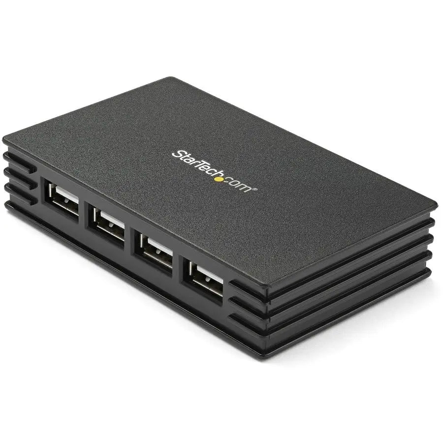 StarTech.com 4 Port USB 2.0 Hub ST4202USB - Compact High-Speed Hub with External Power Adapter