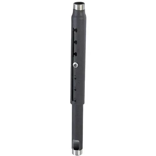 Chief CMS018024 Adjustable Extension Column - 18-24 Inch Black Aluminum Mounting Extension for Projectors by Legrand Group