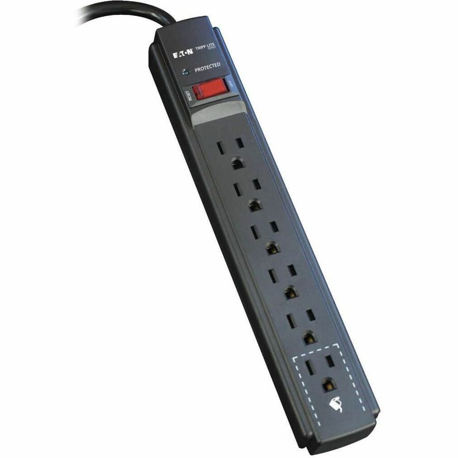 Tripp Lite Protect It! TLP606B 6-Outlet Surge Protector with 900 Joules Protection and 6 ft. Cord