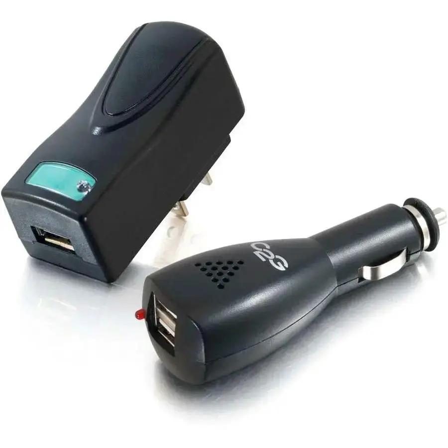 C2G AC and DC to USB Travel Charger Bundle by Legrand Group – Portable Charging Kit for Cellphones and PDAs by Legrand Group