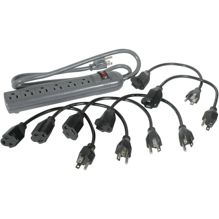 Legrand Group C2G 6-Outlet Surge Suppressor with 6 Outlet Saver Extension Cords by Legrand Group