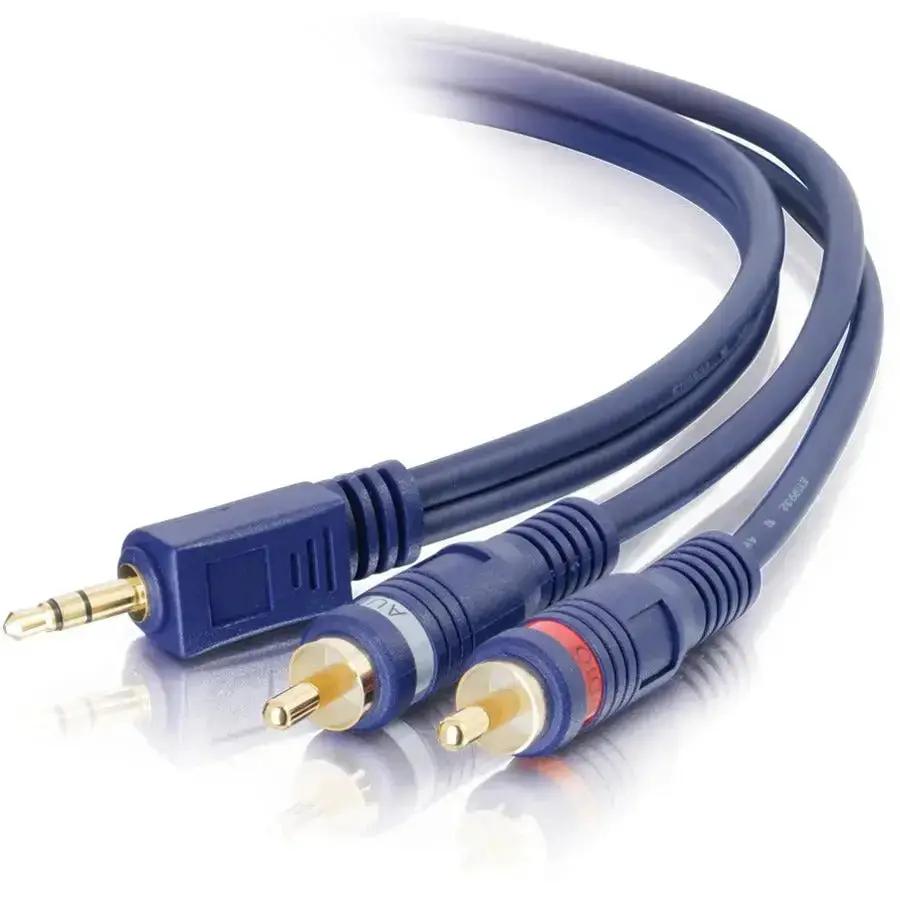 C2G 25ft Velocity One 3.5mm Stereo Male to Dual RCA Stereo Male Y-Cable by Legrand Group