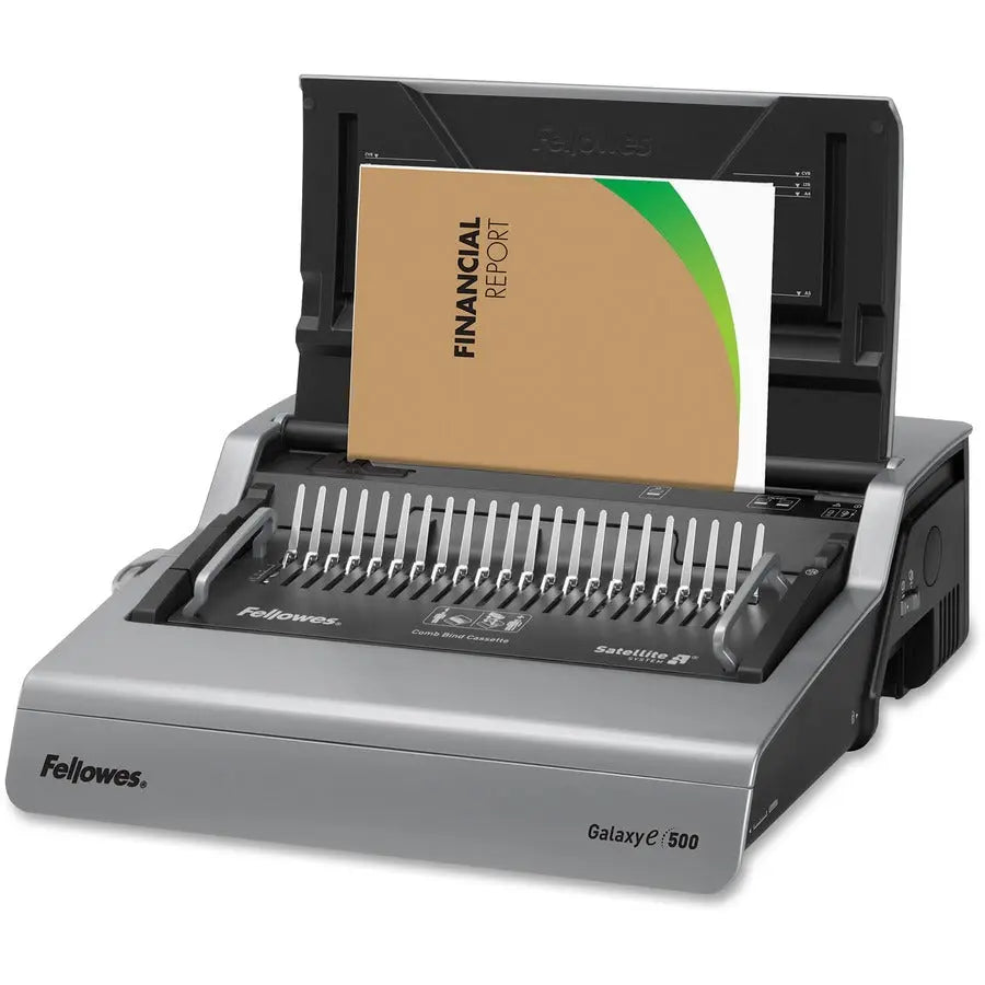 Fellowes Galaxy-E 500 Electric Comb Binding Machine with Starter Kit