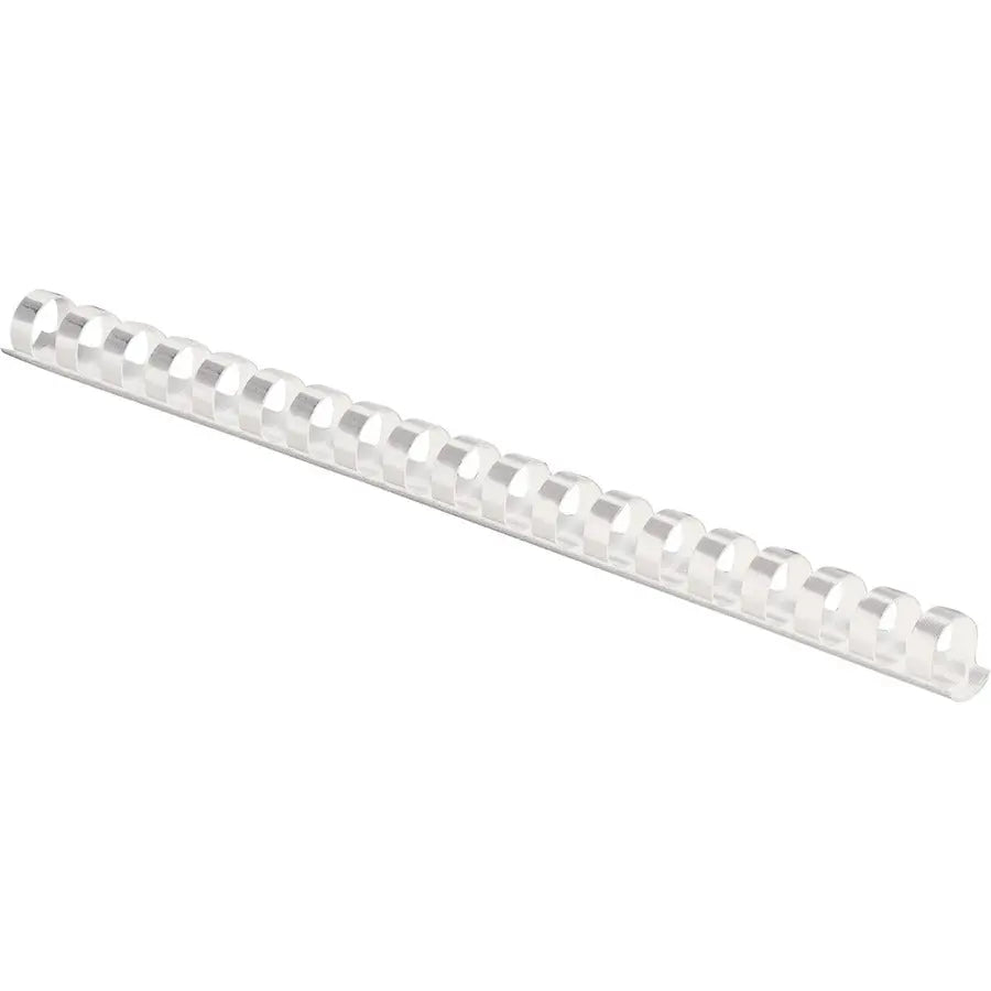 Fellowes 19-Ring Plastic Comb Binding - White, 1/2 Inch Diameter, Pack of 100