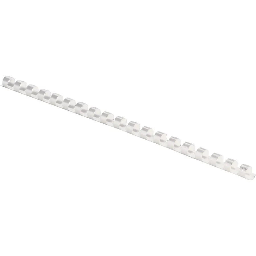 Fellowes 19-Ring Plastic Comb Binding - 5/16 Inch Diameter, White, Pack of 100