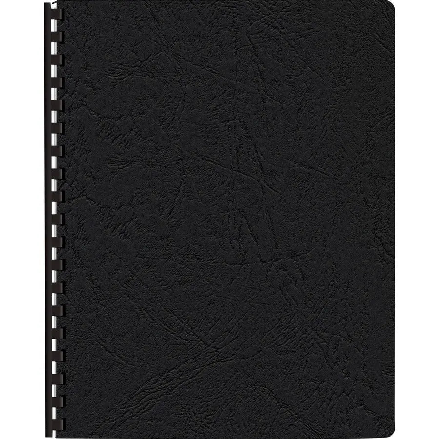 Fellowes Expressions Oversize Grain Presentation Covers - Black, 8 x 11 inches, Pack of 200