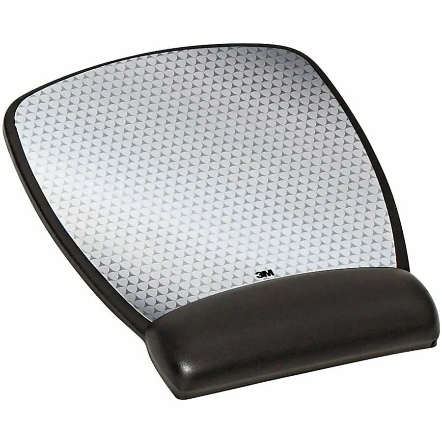 3M Gel Mouse Pad with Wrist Rest and Precise Optical Surface - Black