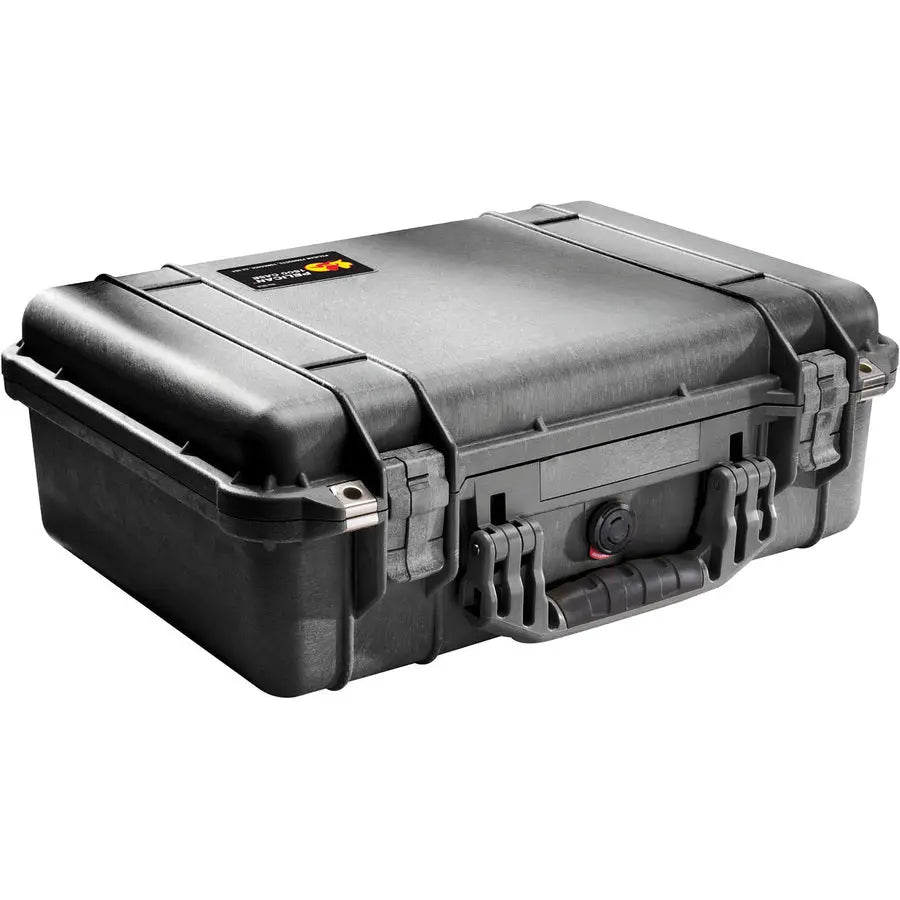 Pelican 1500 Storage Case with Foam - Black, Durable Stainless Steel Exterior