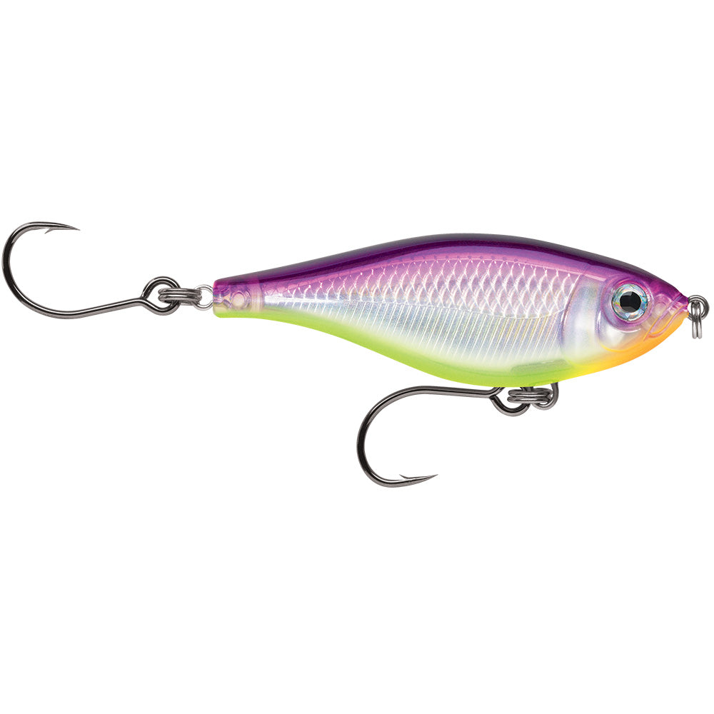 Rapala X-Rap Twitchin Mullet 3-1/8 Inch Purple Chartreuse Fishing Lure