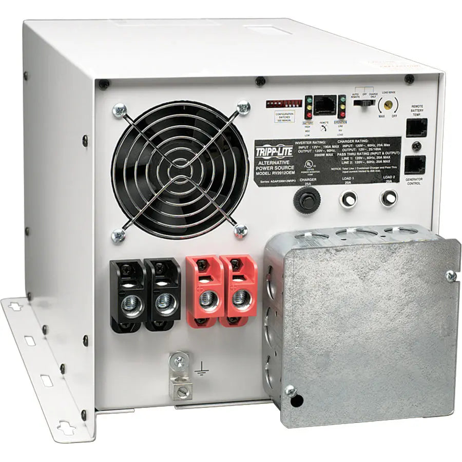 Eaton Tripp Lite Series PowerVerter RV3012OEM 3000W Inverter/Charger with Hardwire Output and Battery Backup