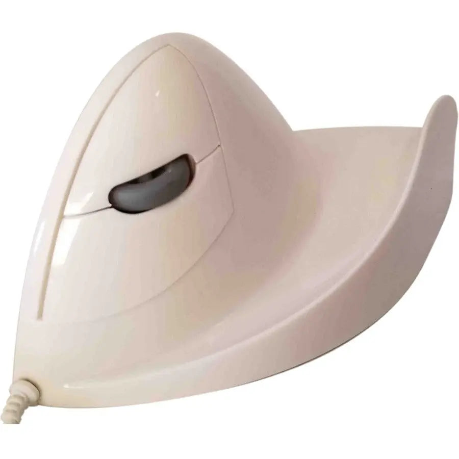 Ergoguys Quill Mouse White Ergonomic PC for Left Hand – Comfortable and Reliable Computer Mouse