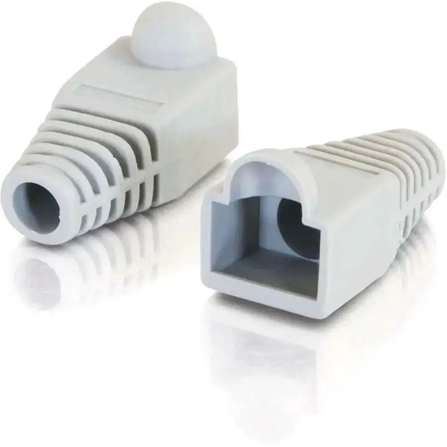 C2G RJ45 Snagless Boot Cover 50-Pack - Gray, TAA Compliant for Cat6 and Cat6a Cables by Legrand Group