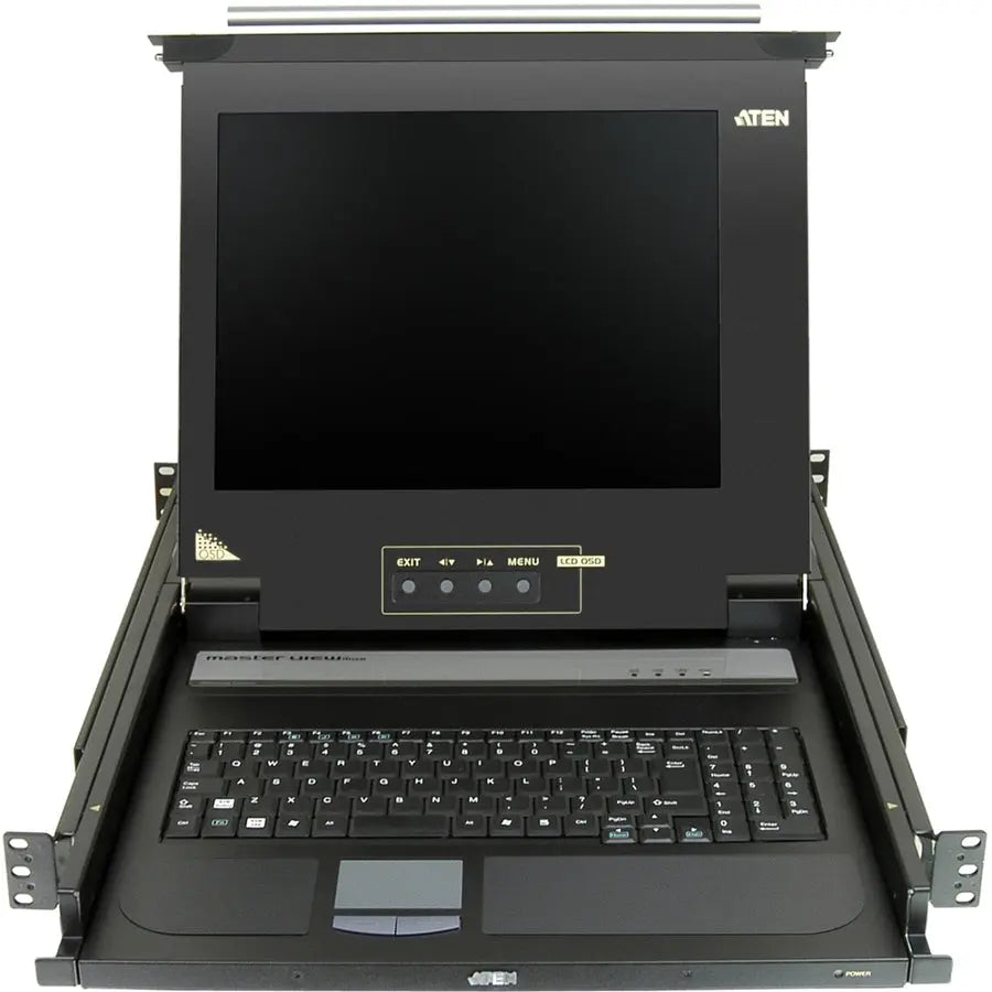 Aten CL1000M 17-Inch LCD Rack Console with Integrated Keyboard and Touchpad
