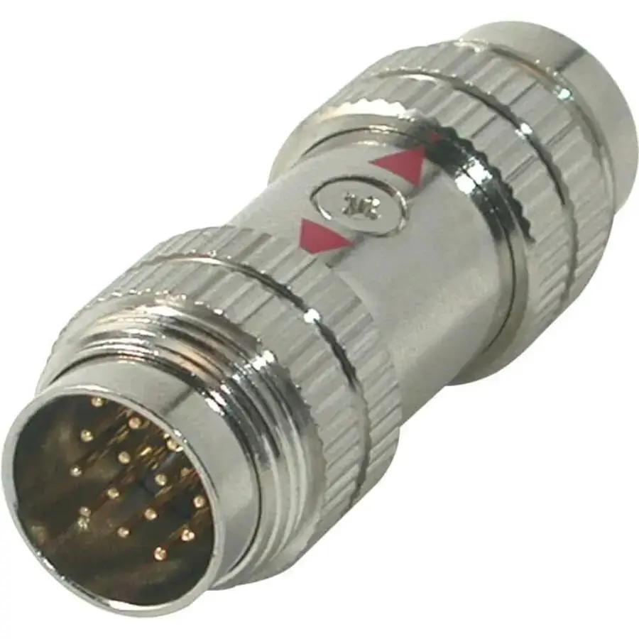 C2G RapidRun PC 15-pin DIN M/M Coupler - Chrome, Model 42058 by Legrand Group