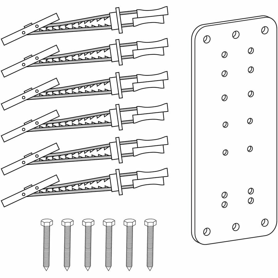 Ergotron Steel Stud Wall Mounting Kit - Heavy Duty Wall Mount Fastener for Steel-Stud Walls
