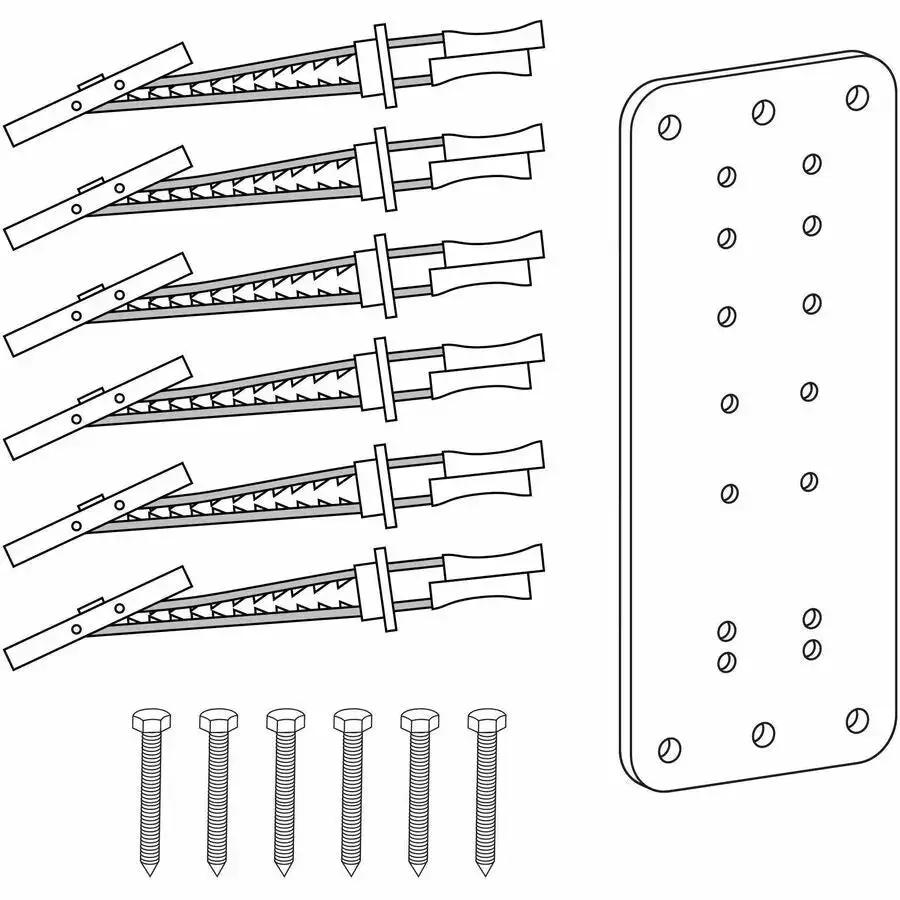 Ergotron Steel Stud Wall Mounting Kit - Heavy Duty Wall Mount Fastener for Steel-Stud Walls by Ergotron, Inc