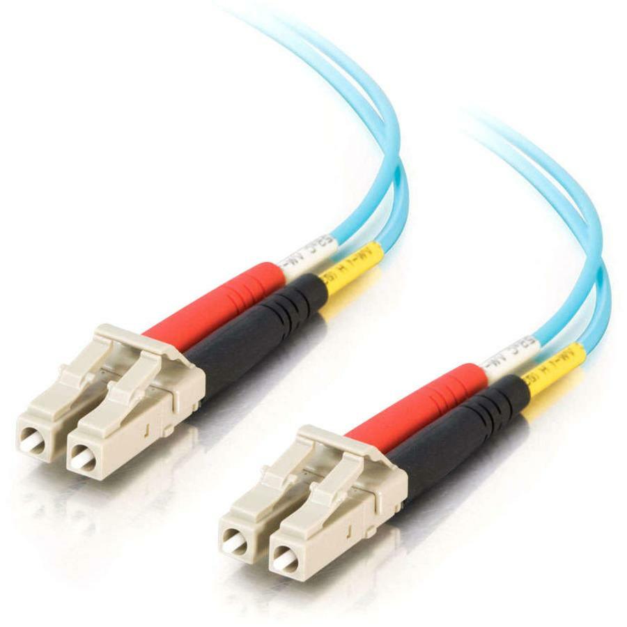 Legrand Group C2G 10M LC-LC OM3 Duplex Multimode Fiber Optic Network Cable - Plenum Rated Aqua 33ft