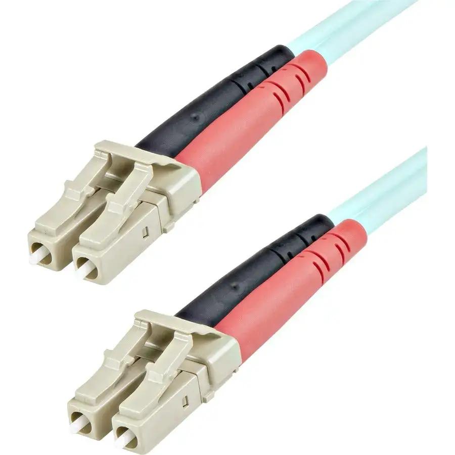 StarTech.com 1m (3ft) LC/UPC to LC/UPC OM3 Multimode Fiber Optic Cable - Aqua Duplex Patch Cord for High-Speed Data Networks by StarTech.com