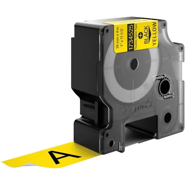 Dymo Flexible Nylon Label Tape - Yellow Multipurpose Label for Rhino Label Printers