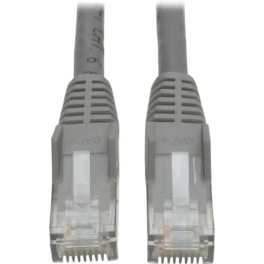 Eaton Tripp Lite Series Cat6 UTP Patch Cable, 1 ft, Gray, Snagless Molded Ethernet Cable (RJ45 M/M) by Eaton Corporation