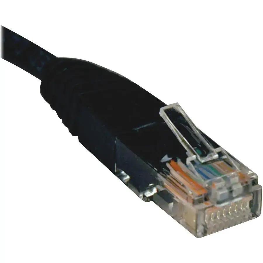 Eaton Tripp Lite Series Cat5e 2-ft. Molded Ethernet Cable RJ45 Male to Male Black by Eaton Corporation