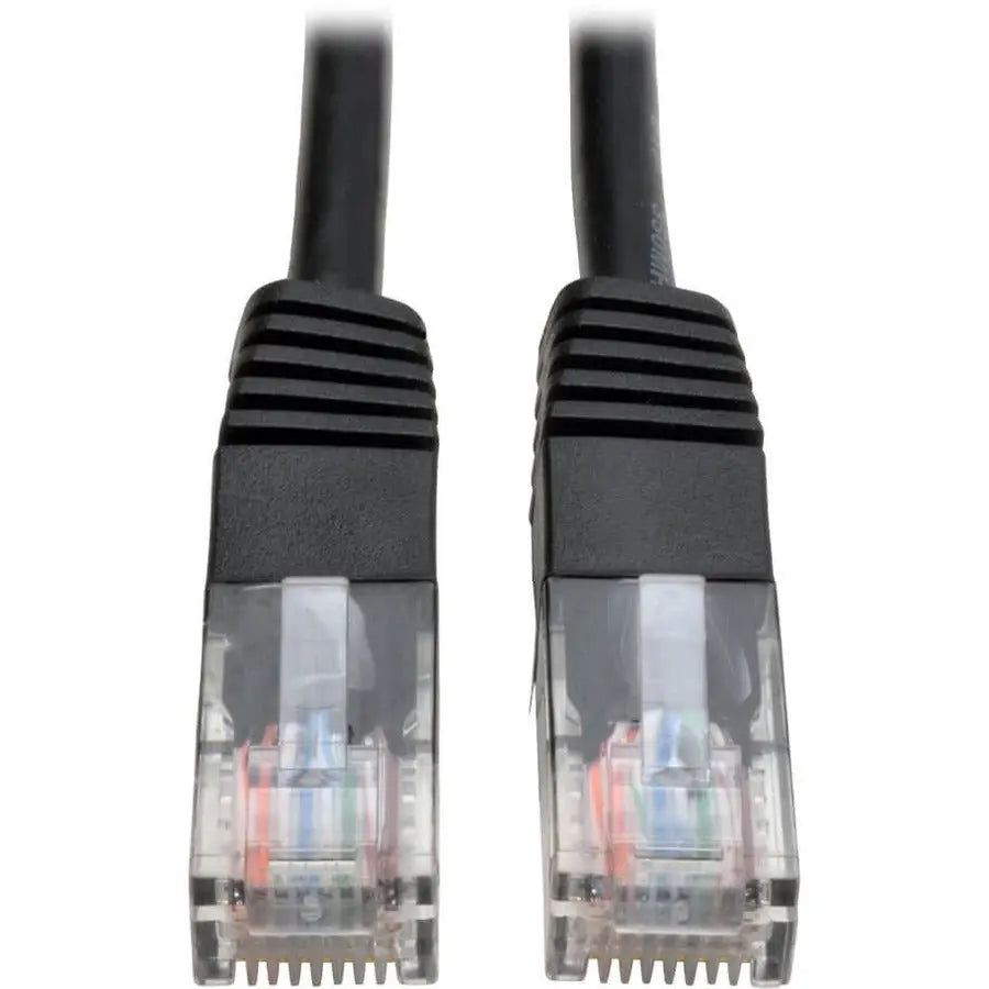 Eaton Tripp Lite Series Cat5e 1-ft. (0.31 m) Black Molded Ethernet Patch Cable - 350MHz, RJ45 Male Connectors