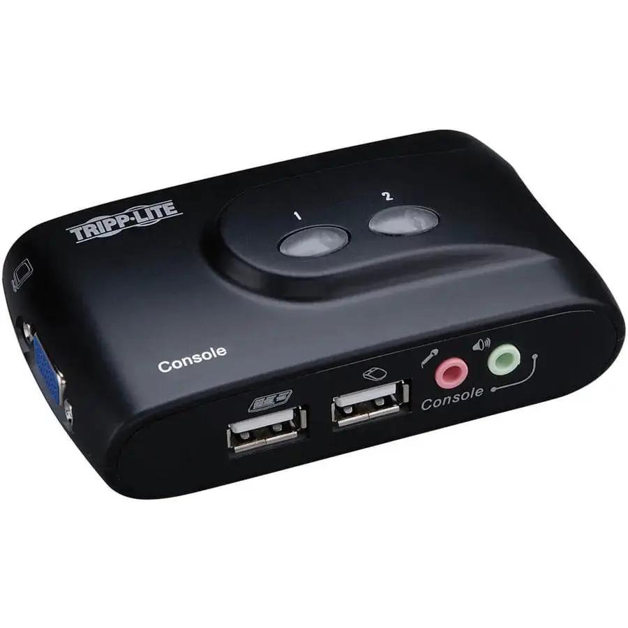 Eaton Corporation Tripp Lite B004-VUA2-K-R 2-Port USB KVM Switch with Audio and Cable Kit by Eaton Corporation
