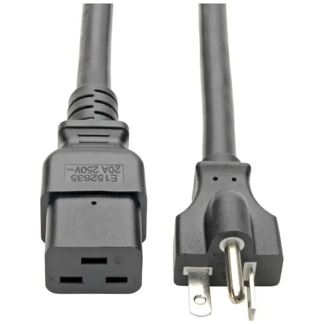 Tripp Lite P049-010 Heavy-Duty C19 to NEMA 5-20P Power Cable, 10 ft.