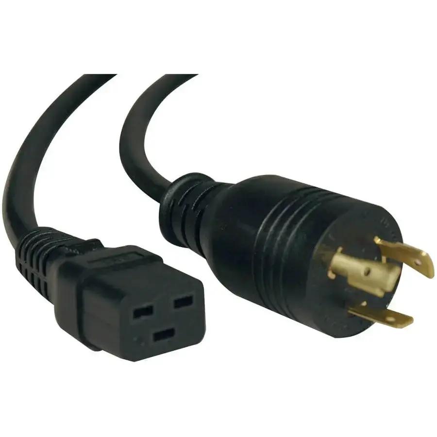 Tripp Lite P045-010 Heavy-Duty C19 to L5-20P Power Cable, 10 ft. - 20A 125V, Black by Eaton Corporation