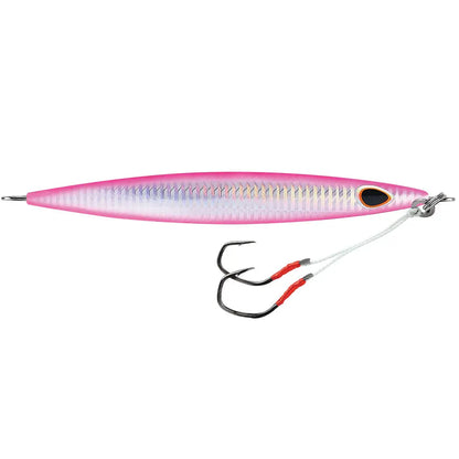Williamson Kensaki 280 Jig - 7.25 Inch Silver Pink Zebra for Deep Water Fishing