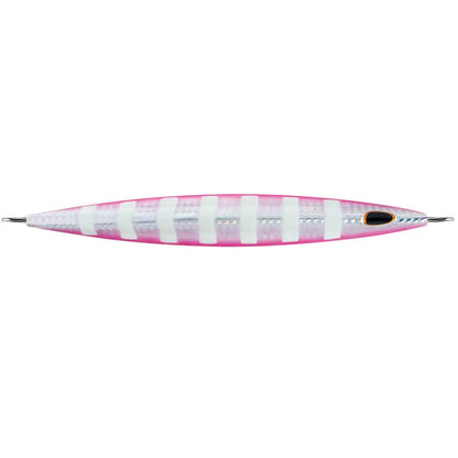 Williamson Kensaki 280 Jig - 7.25 Inch Silver Pink Zebra for Deep Water Fishing