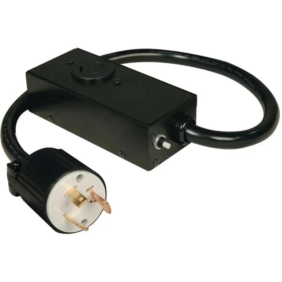 Eaton Corporation Tripp Lite P043-002 2 ft. L5-30P to L5-20R Power Extension Cord with Breaker by Eaton Corporation