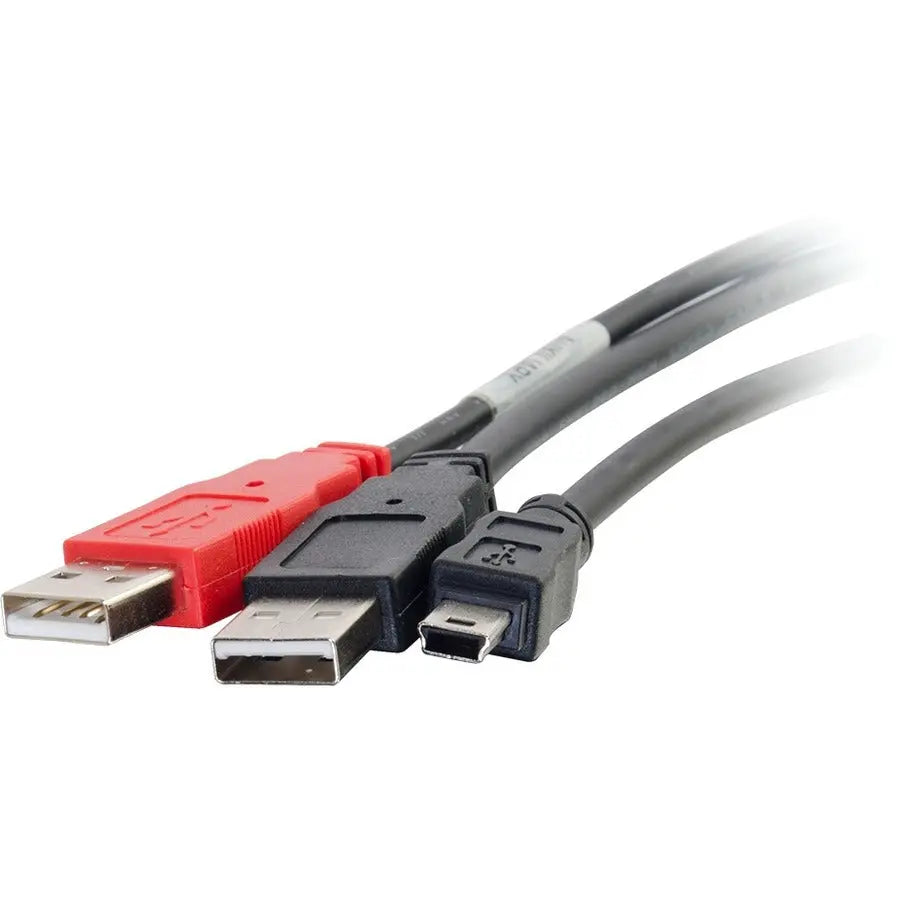 LEGRAND C2G USB 2.0 Y-Cable with Mini B and Dual A Connectors