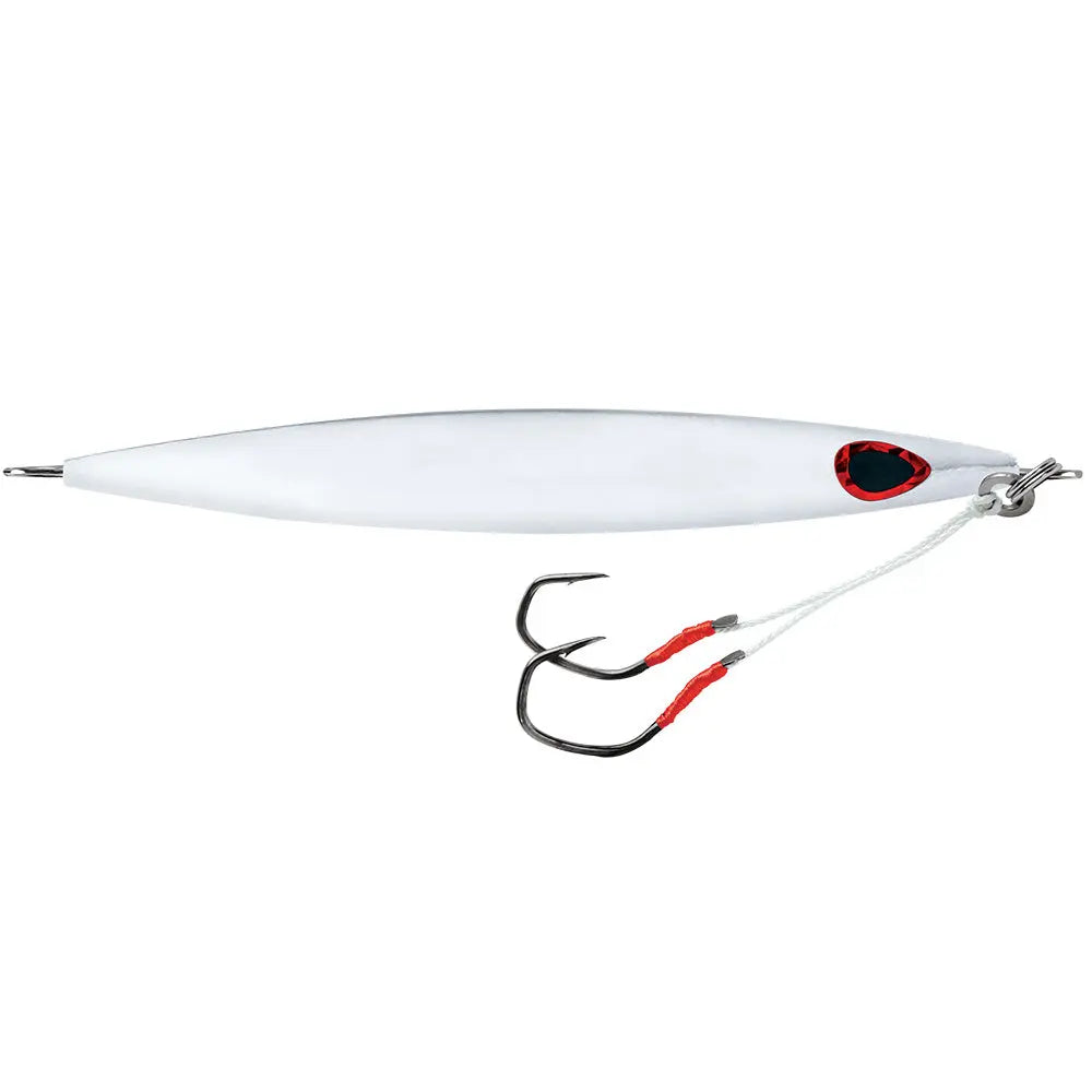 Williamson Kensaki 280 Jig - 7.25-Inch, 9-7/8oz UV Silver for Deep Water Performance