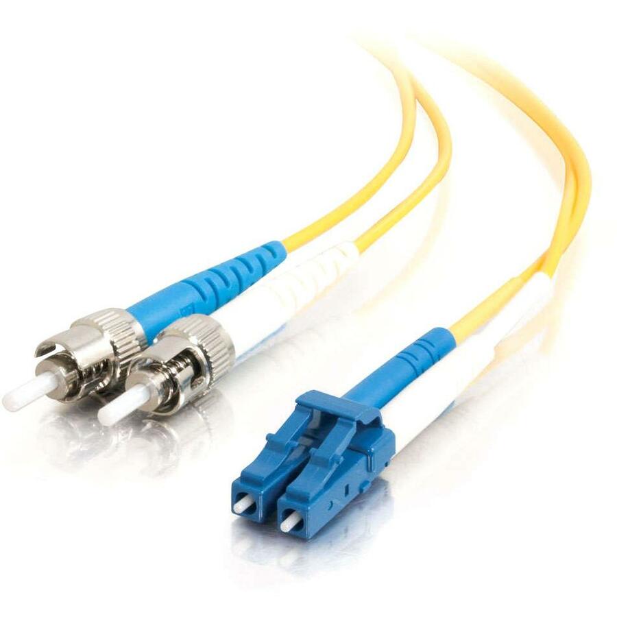 C2G Legrand Group 8m LC-ST 9/125 OS1 Duplex Singlemode PVC Fiber Optic Cable - Yellow