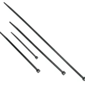 Legrand Group C2G 11.5-inch Reusable Black Cable Ties - Pack of 50 for Cable Management
