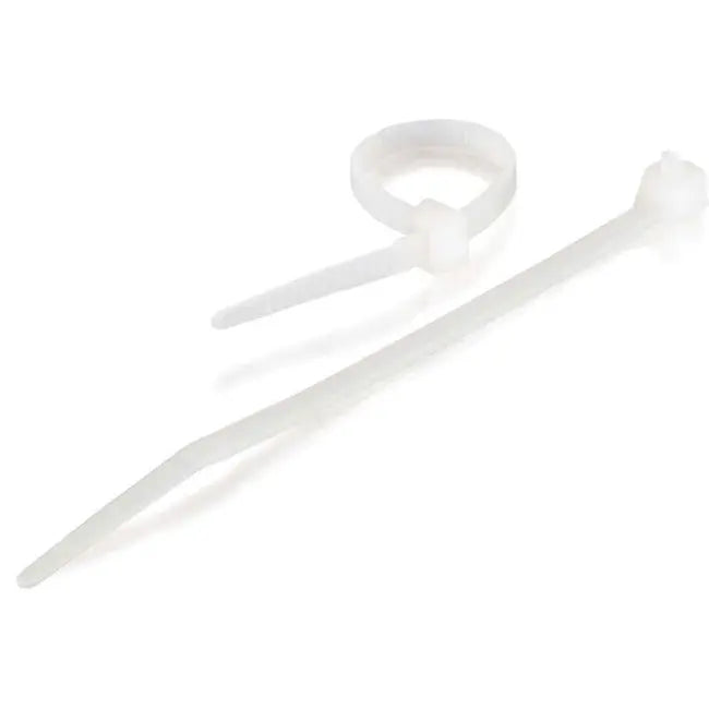 Legrand C2G 43034 White Cable Ties, 7.5 Inch Length, 48 lbs Tensile Strength, Pack of 100
