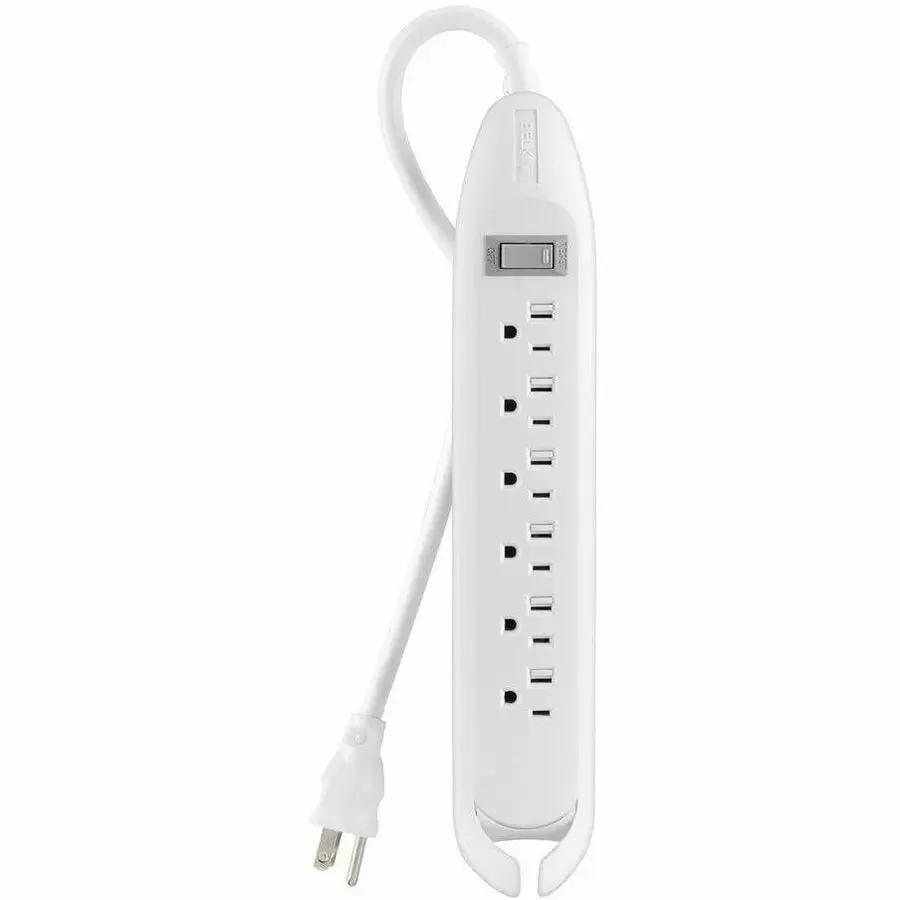 Belkin 6-Outlets Power Strip with 4 ft Cord and Overload Protection - Model F9D160-04 by Belkin International, Inc