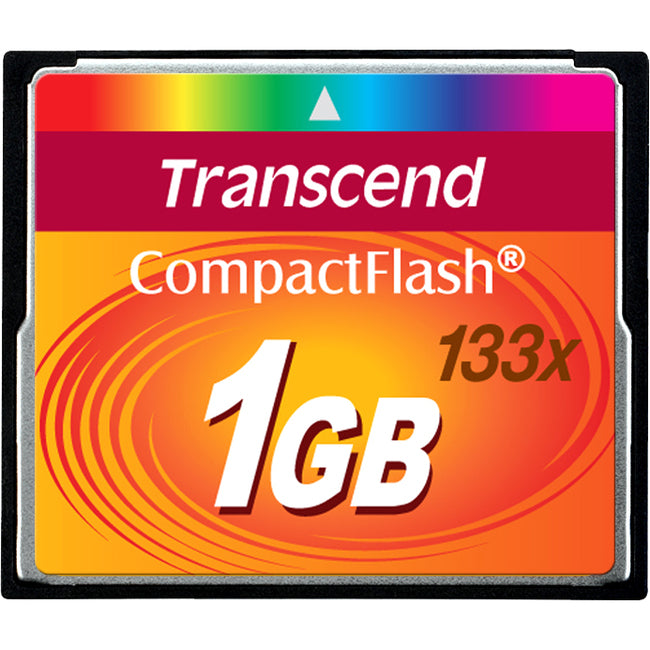 Transcend 1GB CompactFlash (CF) Card TS1GCF133 – High-Speed Data Transfer for Cameras and Devices