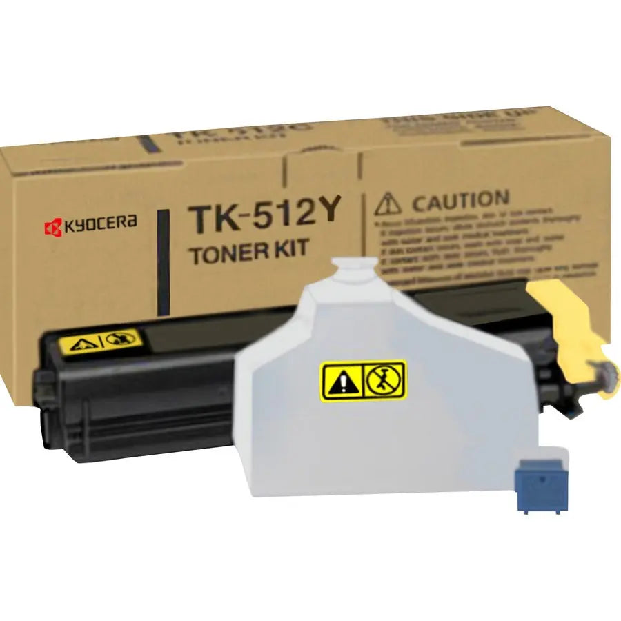 Kyocera TK-512Y Original Yellow Toner Cartridge for Kyocera Mita FS C5020N and FS C5030N