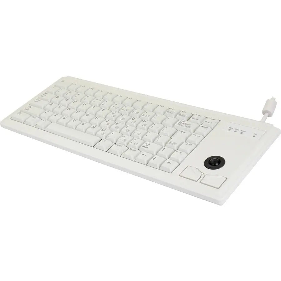 Cherry Americas G84-4420 Compact Keyboard with Optical Trackball - Space-Saving Design for Limited Spaces