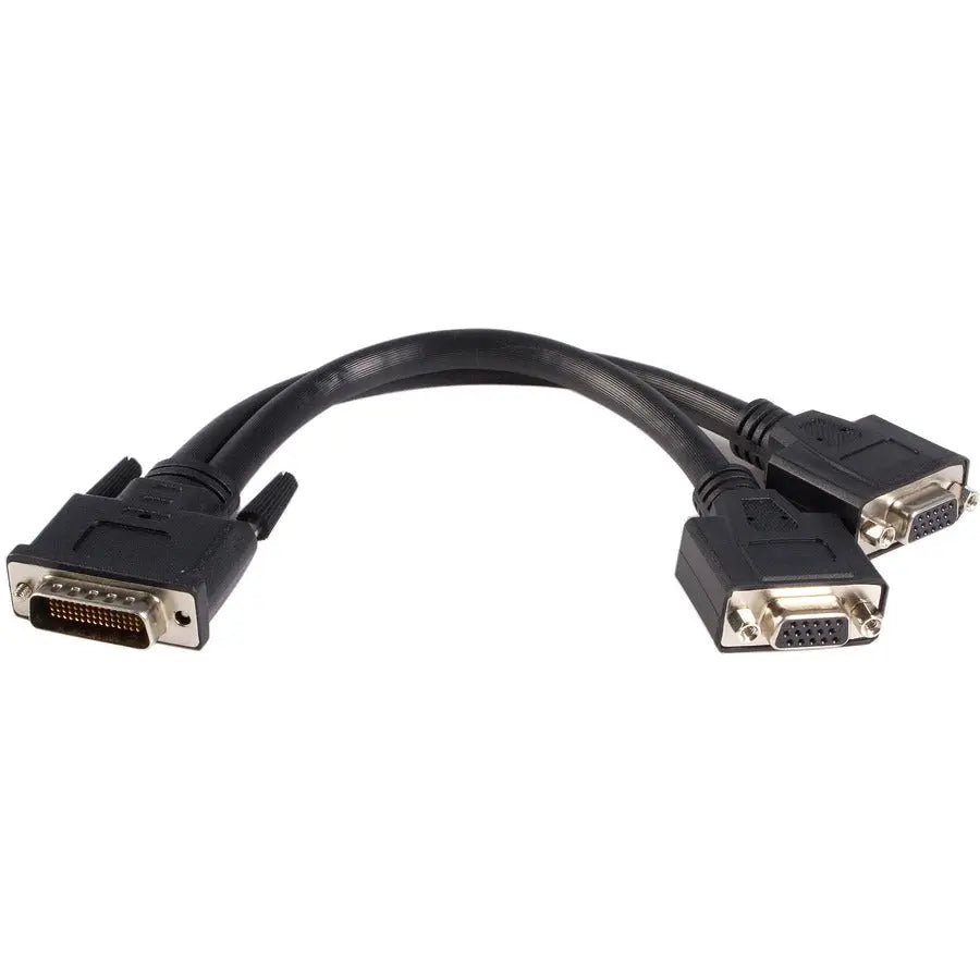 StarTech.com DMSVGAVGA1 LFH 59 Male to Dual Female VGA DMS 59 Cable for Dual Monitor Setup