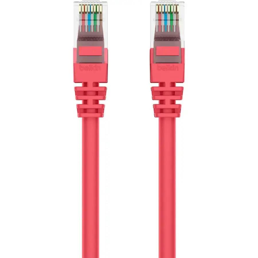 Belkin Cat.6 Patch Cable - Red, 8 ft, High-Speed Ethernet Network Cable by Belkin International, Inc